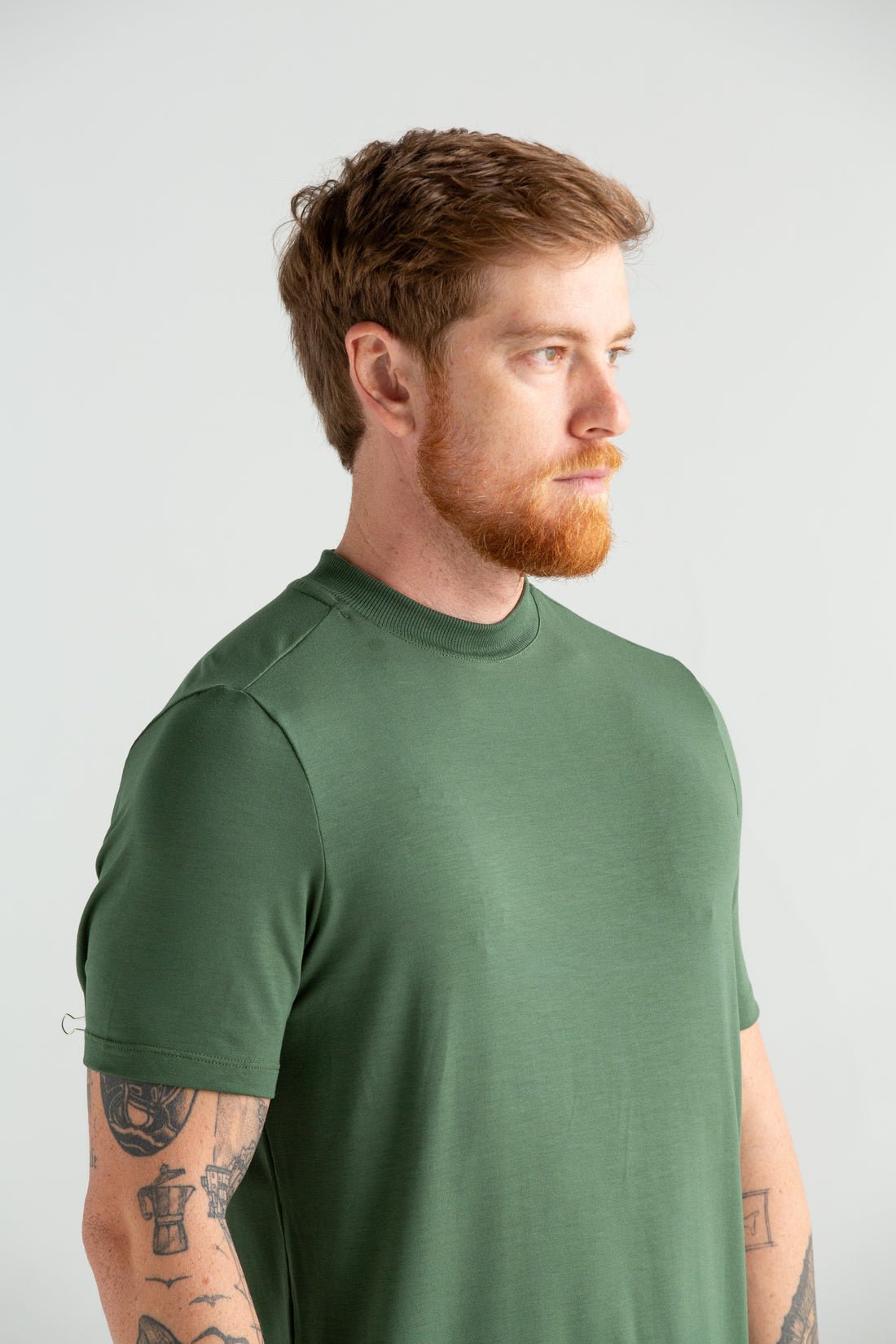 Camiseta Tec Gola Média 2.0+ verde