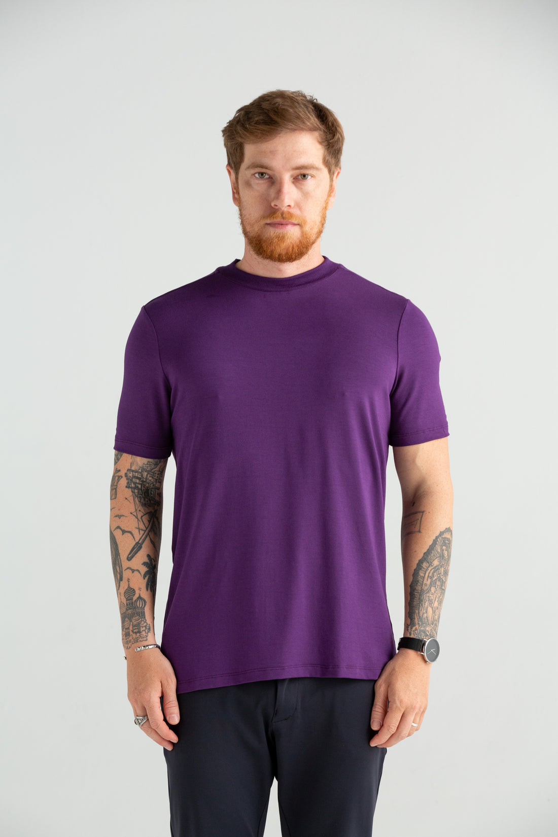 Camiseta Tec Gola Média 2.0+ roxo
