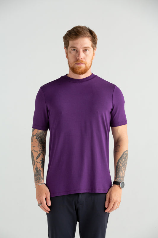 Camiseta Tec Gola Média 2.0+ roxo