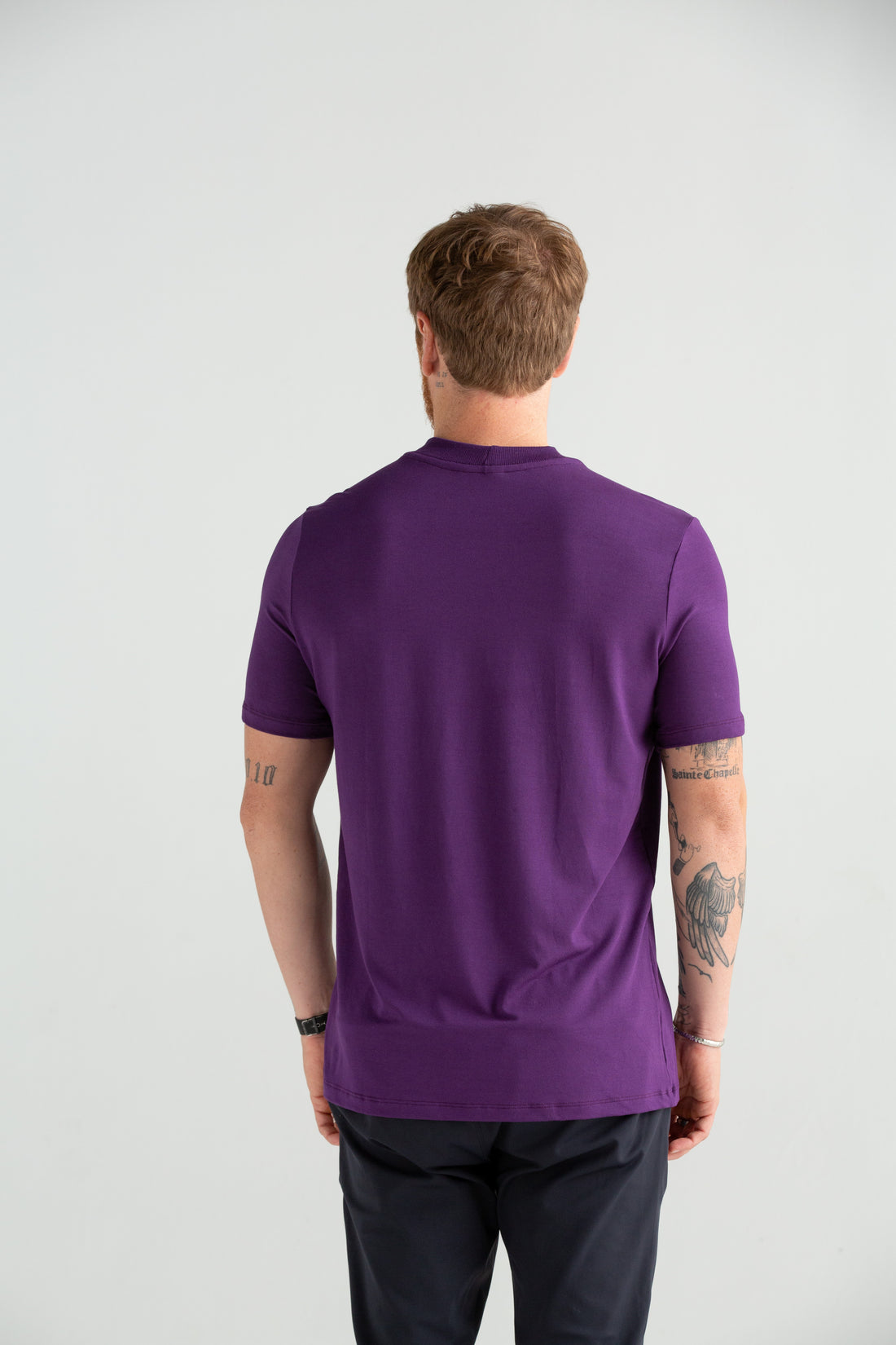 Camiseta Tec Gola Média 2.0+ roxo