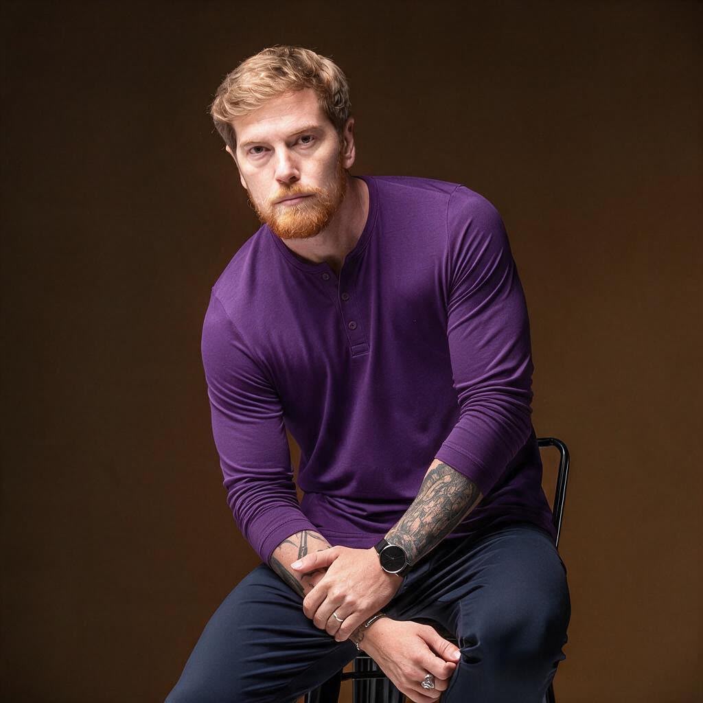 Camiseta Tec Henley Long Sleeve