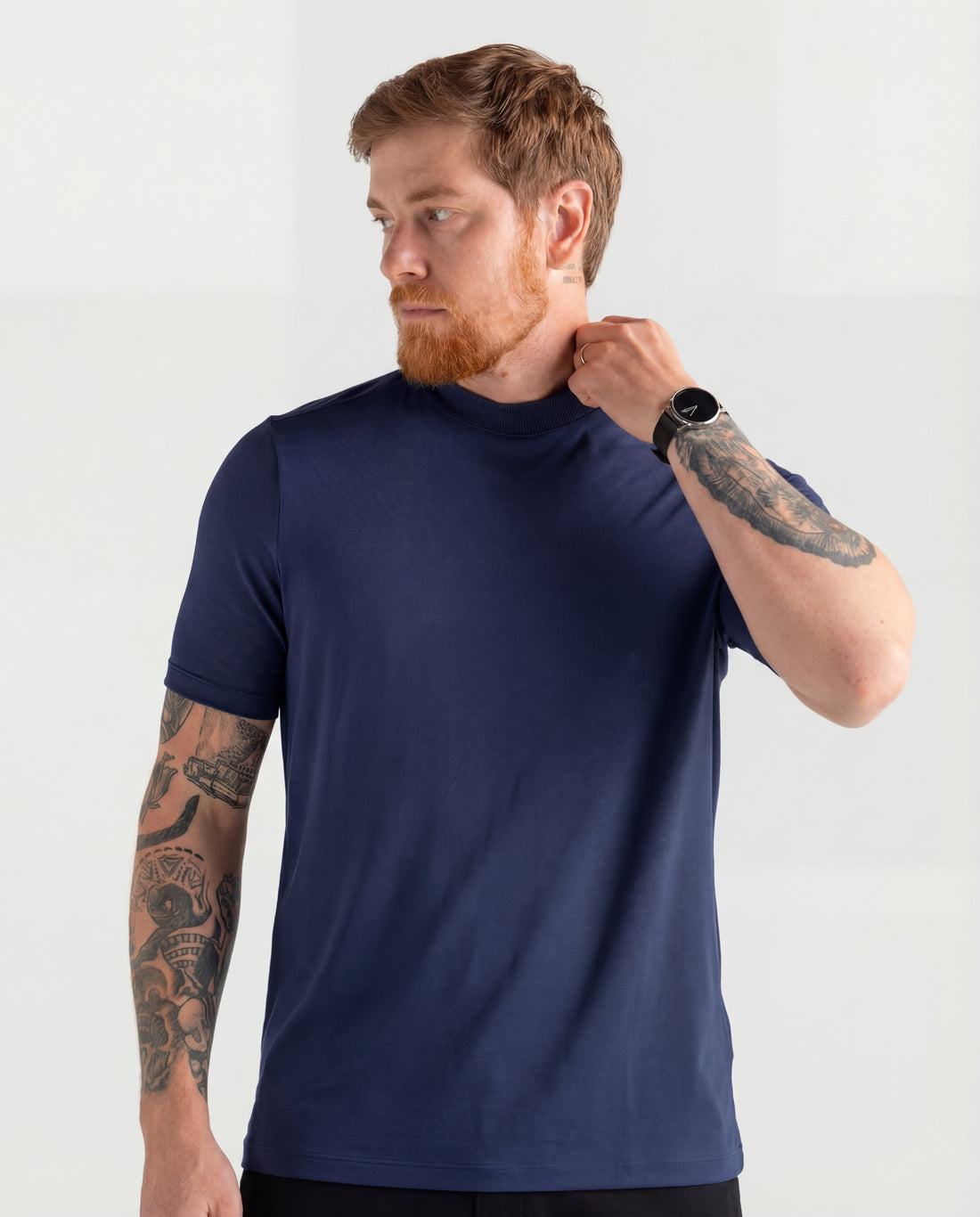 Camiseta Tec Gola Média 2.0+ azul